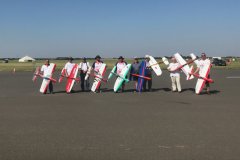 The competitors in the F2B flyoff