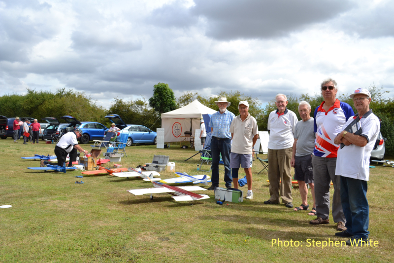 CLAPA members watching a friend flying at control line stunt meeting