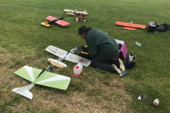 Chris Maggs primes his Fora engine of his Ringmaster